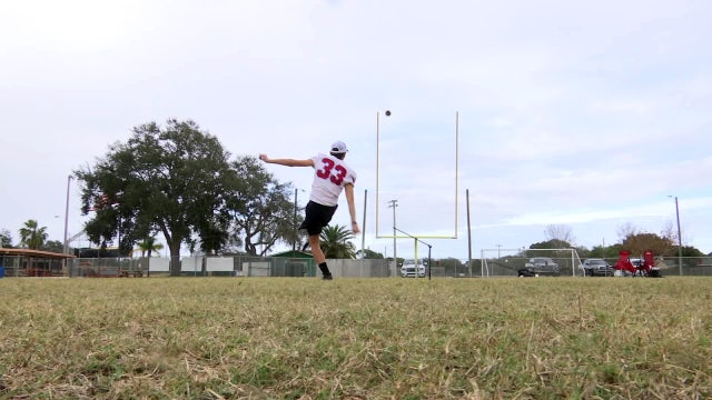 Teen - and his leg - a luxury for Pinellas Park football