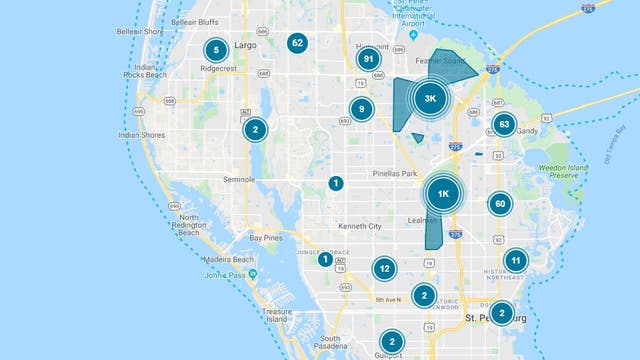 Power restored following major outage in Pinellas County