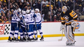 Gourde lifts Lightning over Pens 2-1 in OT for 8th straight