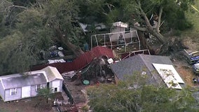 Whipping winds and rain damaged homes, left residents without power across Tampa Bay area