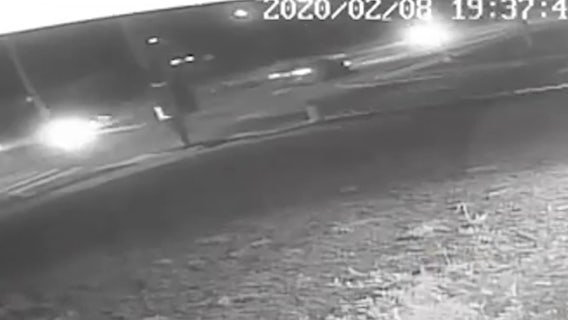 Surveillance video shows suspected hit-and-run driver