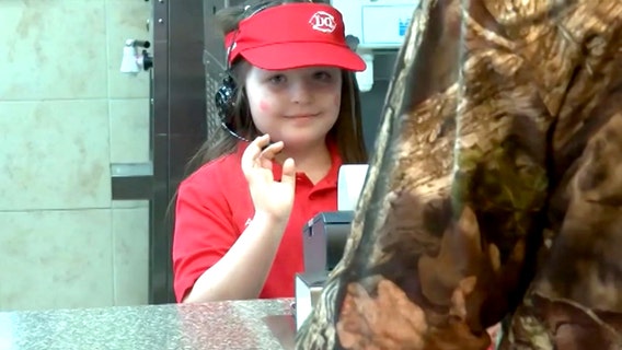 8-year-old girl with rare disease gets her wish to manage a Dairy Queen