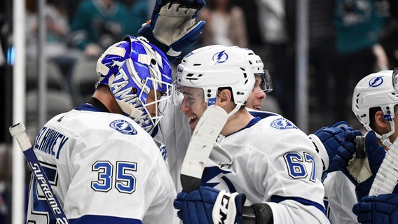 Kucherov, Stamkos lead Lightning in 3-0 win over San Jose Sharks