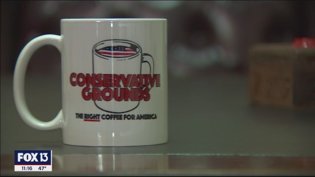Conservative Grounds coffee shop making coffee great again, owner says