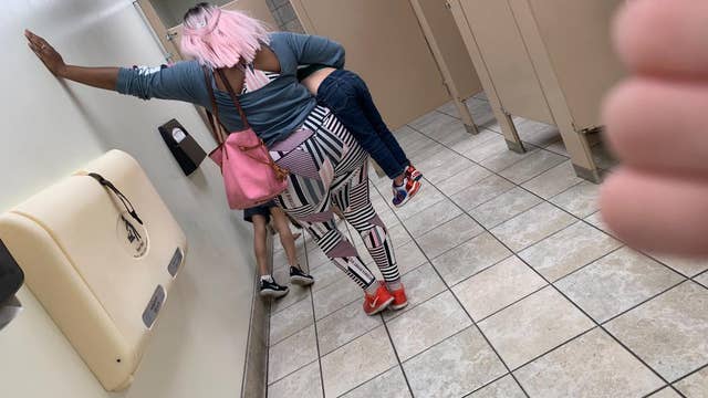Mom praised for parenting skills after making son do pushups in public bathroom in viral lesson on respect