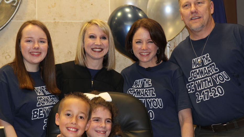 Texas boy, 8, gets special adoption celebration after spending half his ...