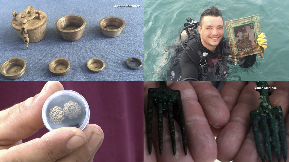 Silver coins from 1715 shipwreck uncovered by treasure hunters off
