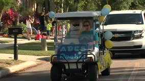 Teachers go on parade to connect with students in Apollo Beach