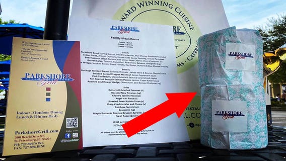 Parkshore Grill in St. Pete will give you a free roll of toilet paper with your meal