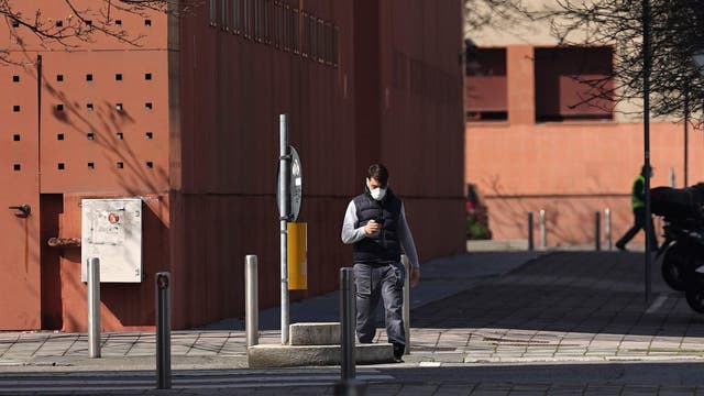 Italy records smaller increase in virus cases for second day