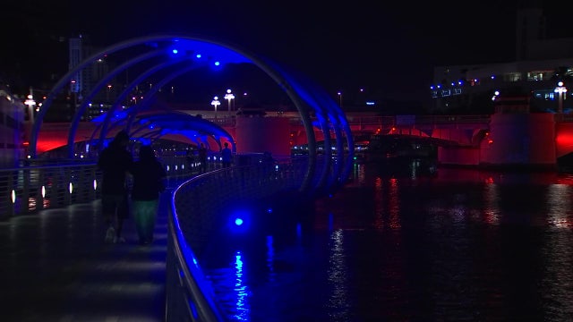 City of Tampa lights up red, white, and blue to inspire patriotic pride during coronavirus pandemic 