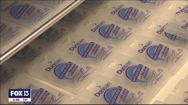 Sarasota company increases staff to produce its alcohol-free, 24-hour hand sanitizer brand