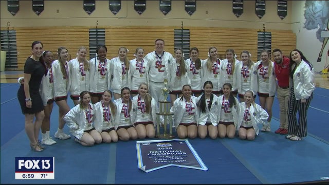 Strawberry Crest cheer team wins school's first national championship