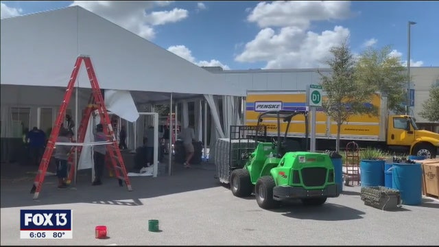 Medical centers set up tents, prepare for influx of COVID-19 patients