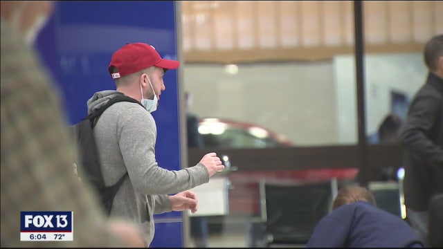 Travel concerns heightened at TPA after passenger's positive test