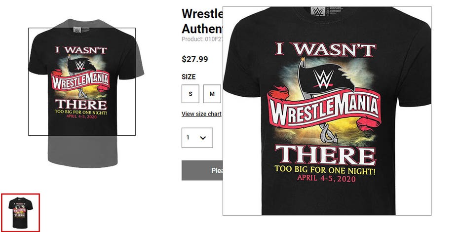 Wrestlemania 36 hot sale t shirt