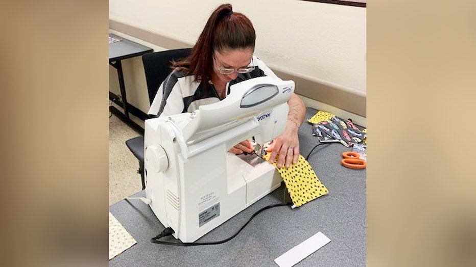 Hernando County inmates make face masks for area hospitals