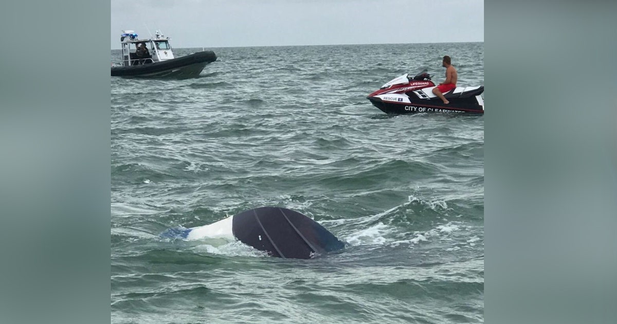 3 rescued from overturned boat off Clearwater Beach | FOX 13 Tampa Bay