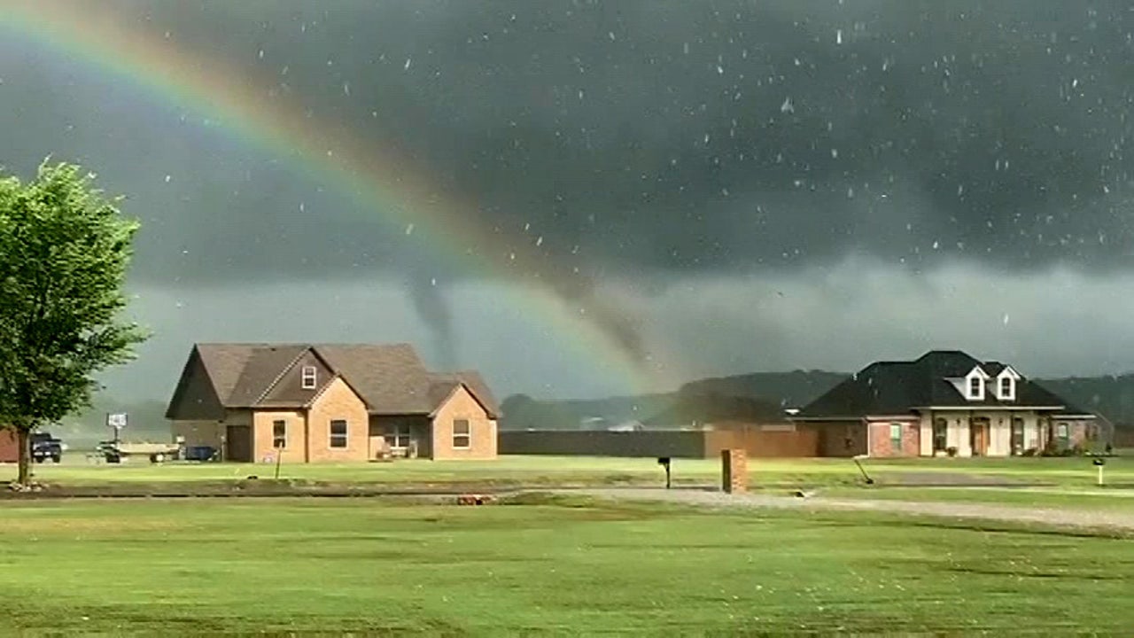 WATCH: Tornado In Oklahoma Forms Behind Rainbow As Severe Weather ...