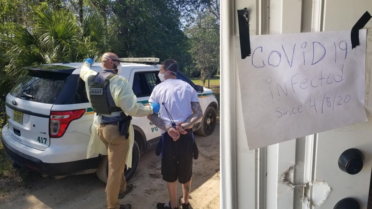 Florida man put COVID-19 warning sign on his door to avoid arrest ...