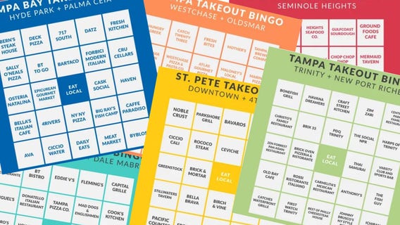 St. Pete woman creates 'Bingo' game as a reminder that restaurants are open for business