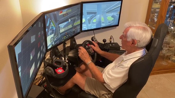 Retired racer, 94, feeds need for speed virtually during quarantine