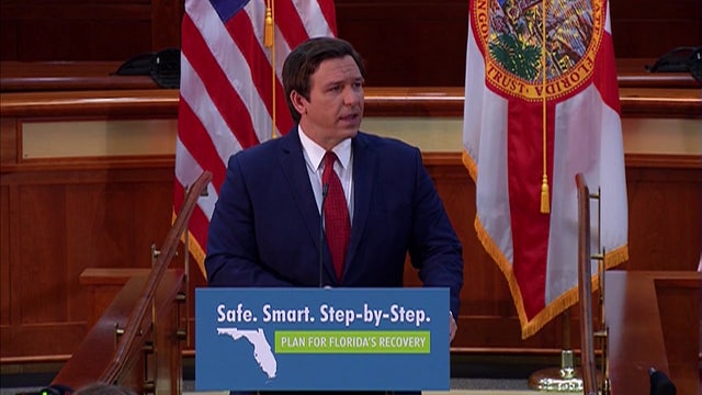 What is allowed to open under phase one of the governor's plan to reopen Florida?