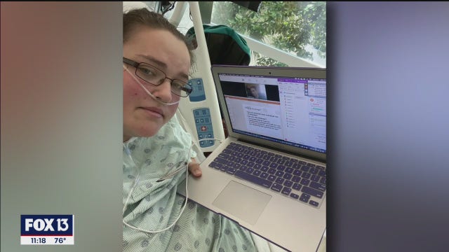 Lutz college student overcomes COVID-19, is greeted with car parade after