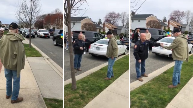Long Island police hold parade for Korean War veteran's 90th birthday