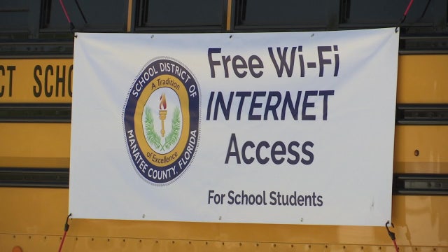Manatee County school busses outfitted with WiFi allow students to learn online