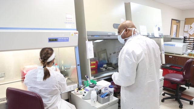 Lab technician gives glimpse into COVID-19 test-kit processing lab