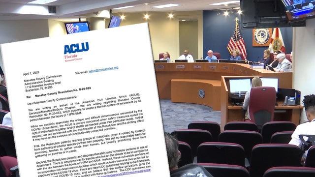 Manatee County commission eases curfew restrictions after ACLU criticism
