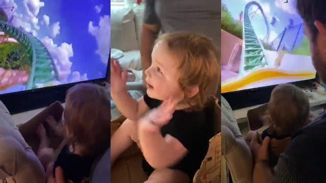 Toddler takes virtual ride on Busch Gardens roller coaster
