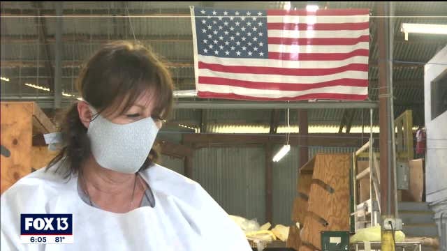 St. Pete boat upholstery company converts production to PPE