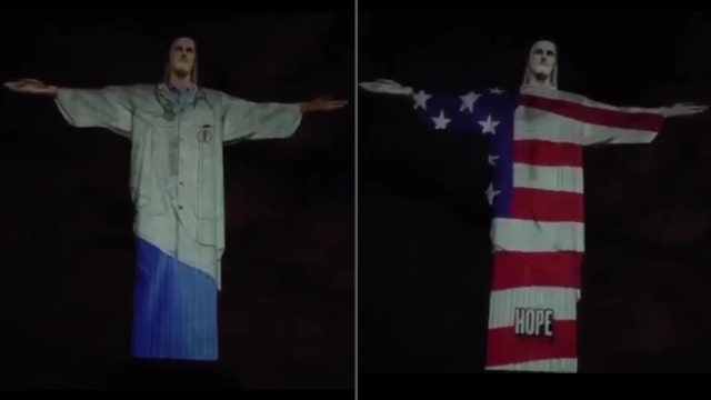 Brazil's Christ the Redeemer statue 'wears' doctor's coat, stethoscope in tribute to healthcare workers