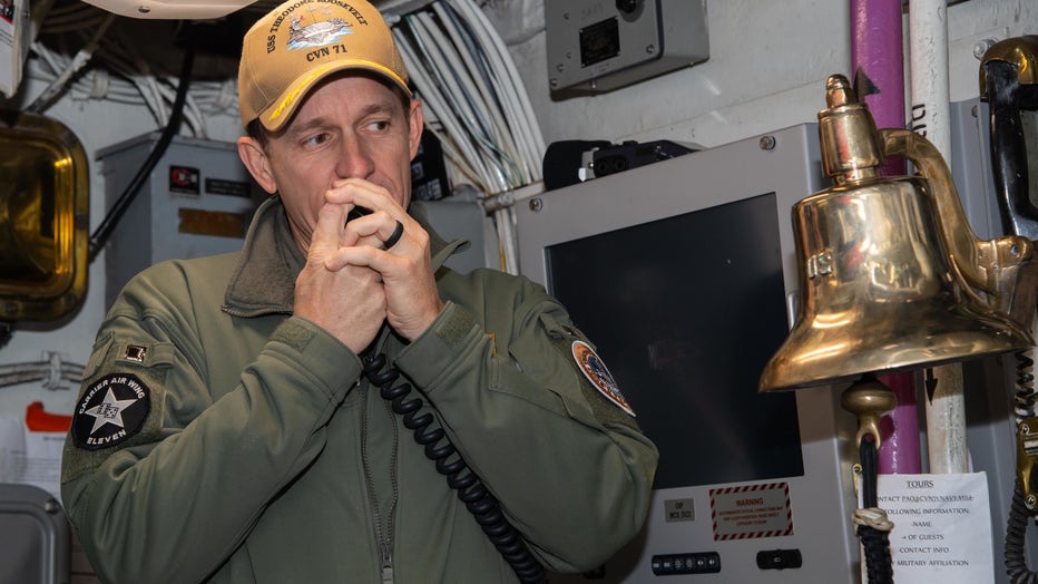 Capt. Brett Crozier, commanding officer of the aircraft carrier USS Theodore Roosevelt
