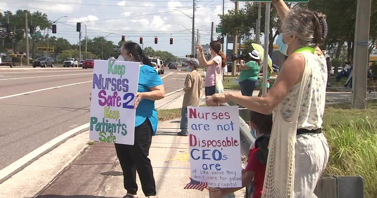Nurses protest potential layoffs as hospitals cope with costs of ...