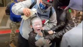 Video shows milk poured over face of child pepper-sprayed in Seattle protest