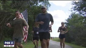Sailor runs 48 miles in 48 hours to honor 48 soldiers who lost their lives