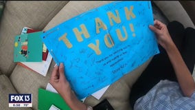 Student shows thanks for Publix during pandemic