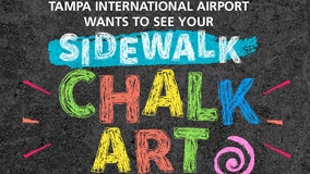 Tampa International Airport on the hunt for the best local chalk artists