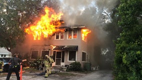 14 residents, mother dog and puppies escape fire likely caused by power strip, officials say