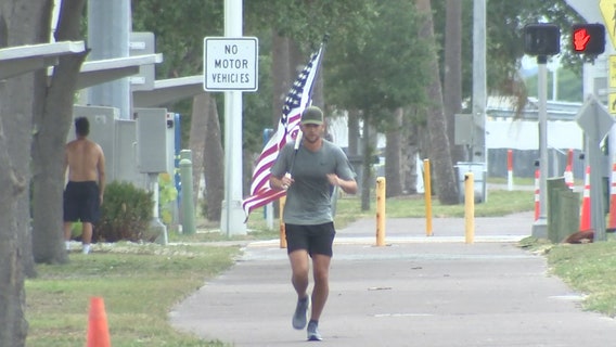 Miles for Heroes: Sailor will run four miles, every four hours to honor fallen heroes