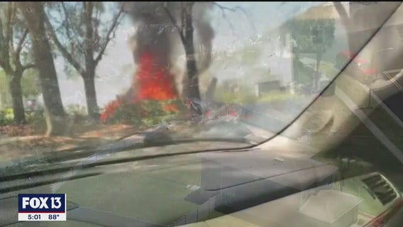 1 dead after small plane crashes in backyard of Pasco County home