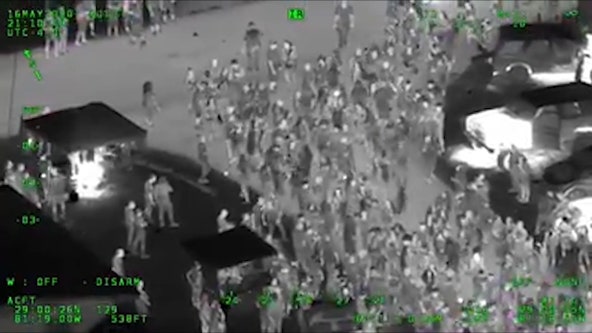 Florida deputies struck by bottles at massive block party with thousands in attendace