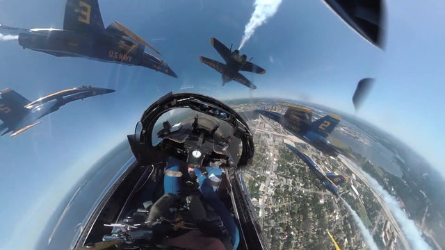 Ride in the cockpit of a Blue Angels jet during Florida salute to healthcare workers