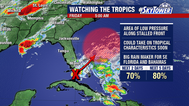 Tropical system may develop this weekend; have no 'significant' impact to Florida