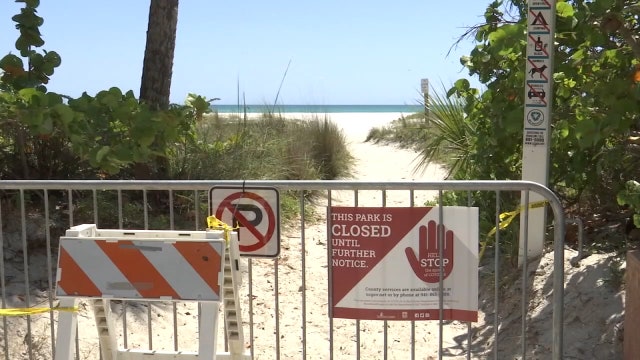 Lido Beach will remain closed for at least one more week