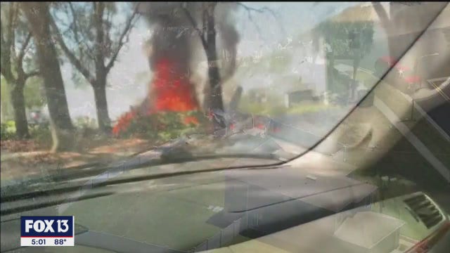 1 dead after small plane crashes in backyard of Pasco County home