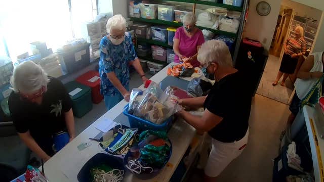 Knitters switch to sewing to make PPE for frontline workers